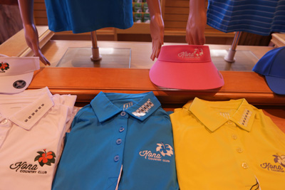 merchandise at the proshop